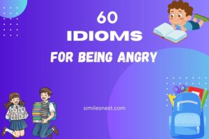 idioms for being angry