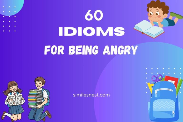 idioms for being angry