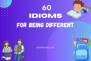 idioms for being different