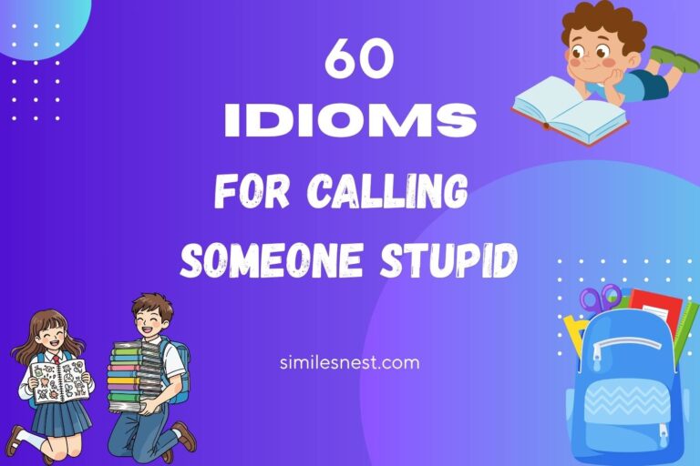 idioms for calling someone stupid