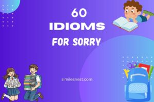 idioms for sorry