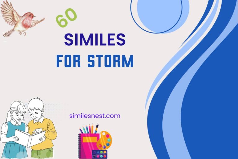 similes for storm