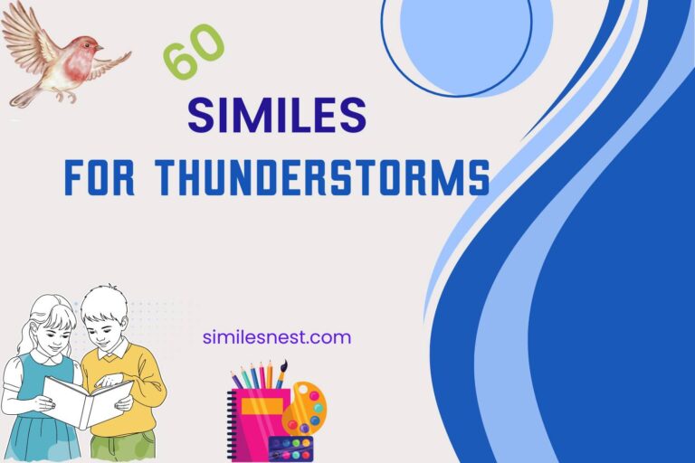 similes for thunderstorms